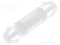 PCB distance; polyamide; L: 9.5mm; latch/latch; Colour: natural
