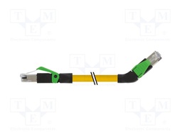 Patch cord; RJ45 plug,RJ45 left angled plug; 5; stranded; Cu; PUR