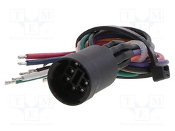 Contact block; Leads: cables; 140mm; PVP; Body dim: Ø14x17.1mm