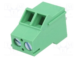 PCB terminal block; angled; 5.08mm; ways: 2; on PCBs; 2.5mm2; 18A