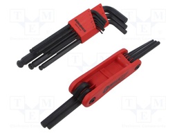 Wrenches set; hex key,spherical; Kit: 10999 + 12587; 2pcs.