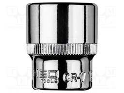 Socket; 6-angles,socket spanner; HEX 19mm; 3/8"