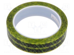 Packing tapes; ESD; L: 65.8m; W: 24mm; Thk: 0.06mm; 10÷100GΩ