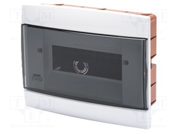 Enclosure: for modular components; IP65; plaster embedded; white