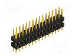 Connector: pin strips; pin header; male; PIN: 30; 2.54mm; THT; 2x15