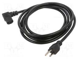 POWER CORD, NEMA 5-15P/IEC C13, 3M, 13A