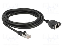 Extender Ethernet; S/FTP; Cat: 6a; RJ45 socket,RJ45 plug; 2m; LSZH