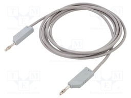 Test lead; 60VDC; 30VAC; 32A; Len: 2m; grey; Cond.cross sec: 2.5mm2