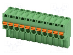 PCB connector, nominal cross section: 2.5 mm?, color: green,