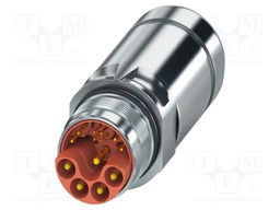 Circular Connector, M23 Hybrid Series, Cable Mount Plug, 13 Contacts