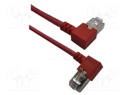 Patch cord; F/UTP; Cat: 6; stranded; Cu; 2.5m; LSZH; red; 26/7AWG