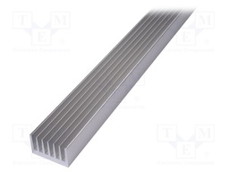 Heatsink: extruded; grilled; natural; L: 1000mm; W: 66mm; H: 40mm
