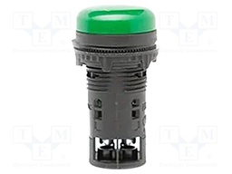 Control lamp; ELPI; Illumin: LED; Ø22.5mm; IP65; green; Kind: flat