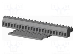 Connector: pluggable terminal block; plug; female; straight; grey