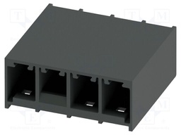PCB headers, nominal cross section: 6 mm?, color: black, nom