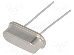 Resonator: quartz; 6.144MHz; ±30ppm; 20pF; THT; HC49-S