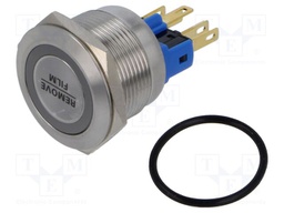 Switch: vandal resistant; Pos: 2; SPST NC + NO; 2A/48VDC; IP65