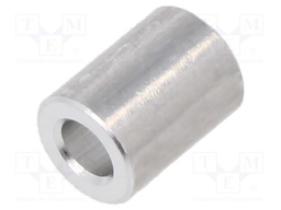 Spacer sleeve; 3.2mm; cylindrical; aluminium; Out.diam: 8mm