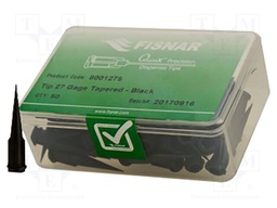 Needle: plastic; 1.25"; Size: 27; straight,conical; 0.2mm