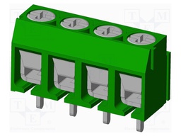 Connector: PCB terminal block; terminal; Plating: tinned; on PCBs