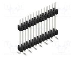 Connector: pin strips; pin header; male; PIN: 14; 1.27mm; SMT; 1x14