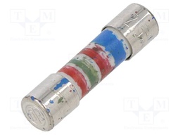 Fuse: fuse; time-lag; 2.5A; 250VAC; ceramic,cylindrical; brass