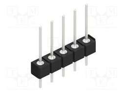 Connector: pin strips; pin header; male; PIN: 5; 2.54mm; THT; 1x5