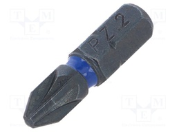Screwdriver bit; Pozidriv®; PZ2; Overall len: 25mm; Torsion