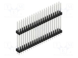 Connector: pin strips; pin header; male; PIN: 42; 2.54mm; THT; 2x21