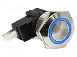 Switch: vandal resistant; SPDT; 15A/250VAC; IP67; ON-ON; blue; 110V