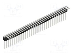 Connector: pin strips; pin header; male; PIN: 33; 1.27mm; THT; 1x33