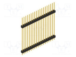 Connector: pin strips; pin header; male; PIN: 19; 2.54mm; THT; 1x19