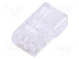 Plug; RJ45; PIN: 8; Cat: 5; Layout: 8p8c; Øcable: 5.1mm; 26AWG÷24AWG