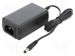Power supply: switched-mode; 5VDC; 2.4A; Out: 5,5/2,1; 12W; desktop