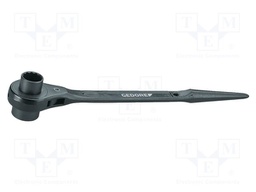 Wrench; socket spanner,with ratchet; 17mm,19mm; L: 315mm
