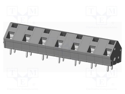 Connector: PCB terminal block; terminal; angled 45°; on PCBs