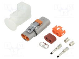 Connector: DC supply; male; for cable; Mech.durability: 100cycles