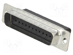 D-Sub; PIN: 25; plug; male; for cable; soldering; Type: w/o contacts