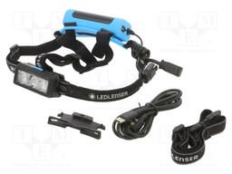 Torch: LED headtorch; 120h; 20lm,200lm,600lm,1200lm; blue-black