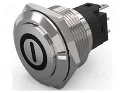 Switch: vandal resistant; Pos: 2; SPDT; 3A/240VAC; 3A/240VDC; Ø22mm