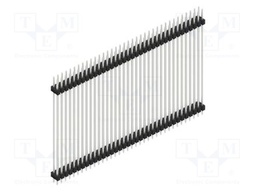 Connector: pin strips; pin header; male; PIN: 72; 2.54mm; THT; 2x36