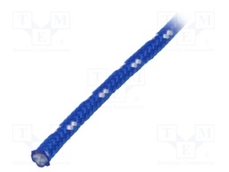 Rope; polypropylene; Ørope: 5mm; L: 100m; with a core; blue