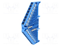 Splice terminal: rail; 1.5mm2; ways: 1; terminals: 32; blue; 250VAC