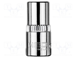 Socket; 6-angles,socket spanner; HEX 7mm; 1/4"