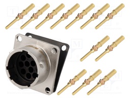 Connector: circular; Series: RT360; socket; male; crimped; PIN: 12