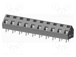 Connector: PCB terminal block; terminal; angled 45°; on PCBs