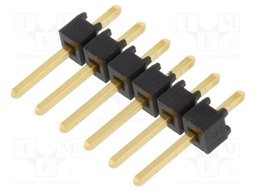 Connector: pin strips; pin header; male; PIN: 6; straight; 2.54mm
