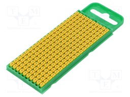 Markers for cables and wires; Label symbol: 1; 0.8÷2.2mm; yellow