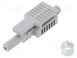 Connector: fiber optic; plug; HFBR-4503,simplex; for cable
