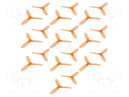 Propeller; orange; Pcs: 20; Kit: 10x CW + 10x CCW; Ø: 5"